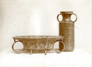 Billing, Hermann; Karlsruhe (Baden-Württemberg); Majolika-Entwürfe, Großherzogliche Manufaktur - Majolika-Schale