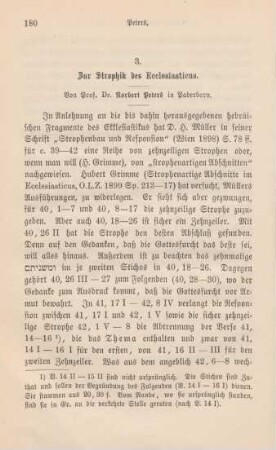 180-193 Zur Strophik des Ecclesiasticus