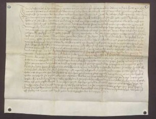 Die Eheleute Christoph Muttel zu Wertheim leihen vom Stift ULF zu Wertheim 75 Gulden zu 5 Prozent Zins und verschreiben dafür ihr Haus daselbst und zwei Weingärten am Wallenhauser Berg und in der Leberklinge.