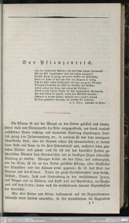 Das Pflanzenreich