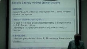 Strongly minimal Steiner systems Paleolithic Stability theory