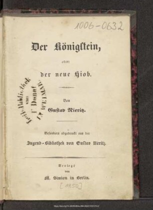 Der Königstein, oder: der neue Hiob