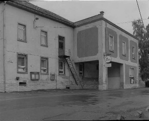 Mittweida-Frankenau. Gasthof Frankenau, Seitenansicht (Teilansicht) mit Anbau