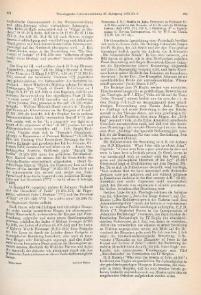 574-575 [Rezension] Studies in John