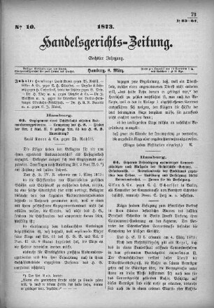 No. 10. 8. März 1873