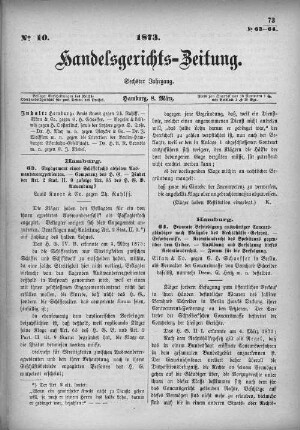 No. 10. 8. März 1873