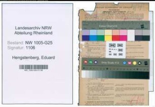 Entnazifizierung Eduard Hengstenberg , geb. 04.01.1899 (Betriebsfuehrer)