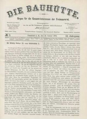 No. 3. Frankfurt a. M., den 18. Januar 1908. 51. Jahrgang.