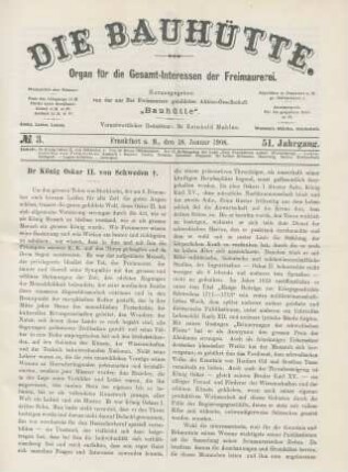 No. 3. Frankfurt a. M., den 18. Januar 1908. 51. Jahrgang.