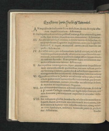 Quaestiones iuris Civilis & Saxonici.