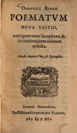 Dominici Bavdii Poematvm