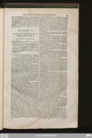 Membrum. II. An textus N. T. mere Graecus sit, nec alienior à stylo Profano?
