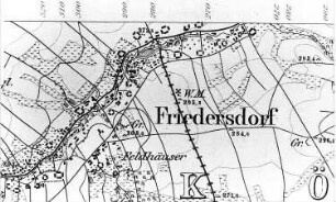 Markersdorf-Friedersdorf. Meßtischblatt, Sekt. Ostritz, 1884 (Sign.: VII 167.15)