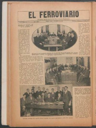 "El Ferroviario" - Cabecera del periódico [...]