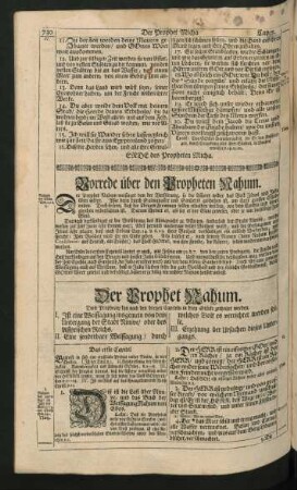 Vorrede über den Propheten Nahum