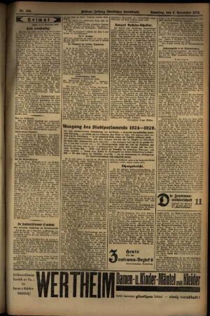 Zweite Ausgabe vom Samstag, den 09. November 1929.