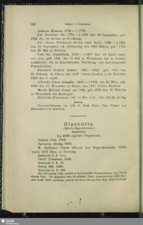 Glashütte (Ephorie Dippoldiswalde)