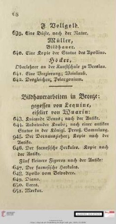 Bildhauerarbeiten in Bronze