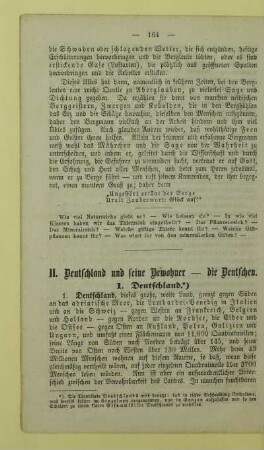 II. Deutschland und seine Bewohner - die Deutschen