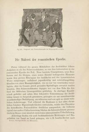 Die Malerei der romanischen Epoche.