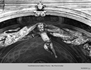 Stuckdekorationen im Langhaus von SS. Annunziata, Florenz : Stuckdekoration am Bogen der Cappella della Concezione