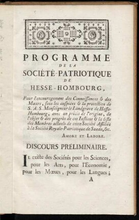 Discours Preliminaire.