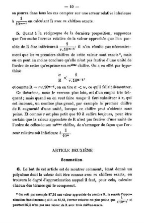 Article Deuxième. Sommation.