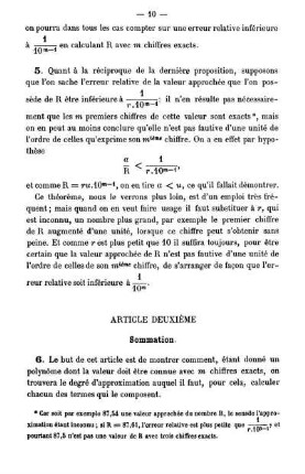 Article Deuxième. Sommation.