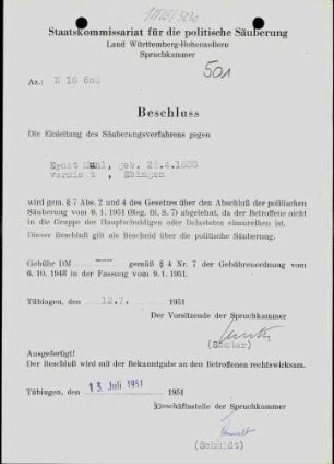 Muhl, Ernst