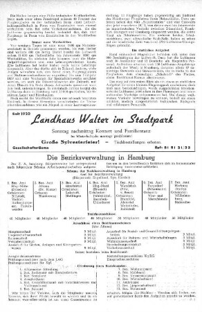 Die Bezirksverwaltung in Hamburg