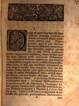 Tentamen acad. de sororio logices ac matheseos nexu et applicatione praeceptorum logicorum in disciplinis mathematicis