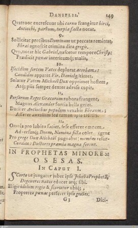 In Prophetiam Minores: Osesas.