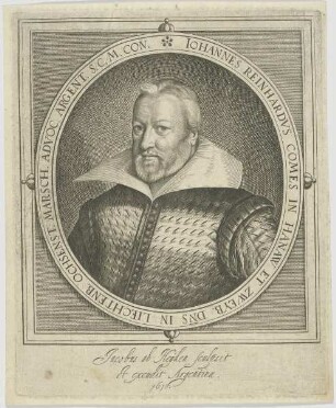 Bildnis des Iohannes Reinhardvs, Comes in Hanaw et Zweyb.