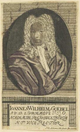 Bildnis des Ioannes Wilhelmus Goebel