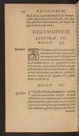 Decisionum Centuria III.