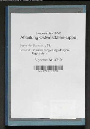 Anstellung der Amtschirurgen und Armenärzte für das Amt Sternberg und Barntrup. Bemerkung: Anstellung der Amtschirurgen für die Ämter Sternberg und Barntrup sowie die Städte Barntrup und Alverdissen