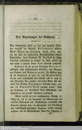 Der Nixenbügel bei Eschdorf