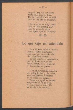 Lo que dijo un entendido