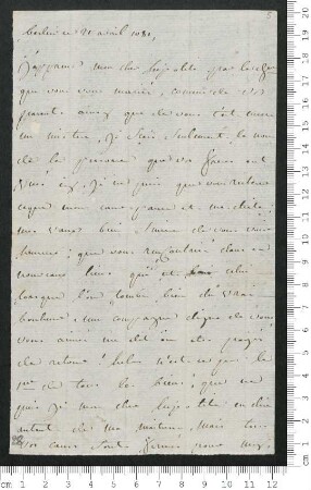 Brief von Louis-Charles de Chamisso an Hippolyte de Chamisso und Charles de Chamisso