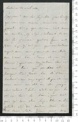 Brief von Louis-Charles de Chamisso an Hippolyte de Chamisso und Charles de Chamisso