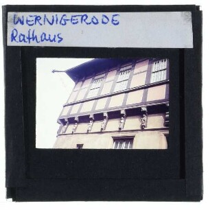 Wernigerode, Rathaus : Fassadendetail