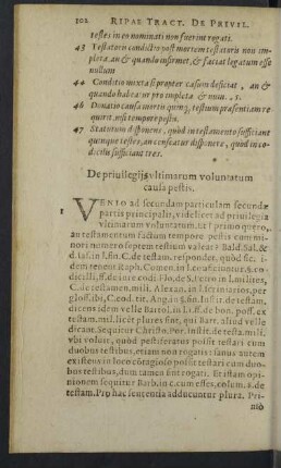 De privilegijs ultimarum voluntatum causa pestis.
