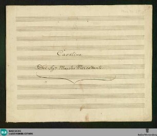 Andronico. Excerpts. Arr - Don Mus.Ms. 2528 : V, pf