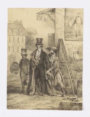 Armer Maler, aus: "Lithographische Skizzen"