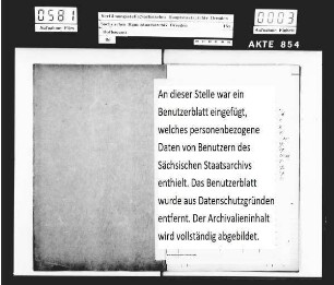 Kostenanschläge zum Revisionsprotokoll [für Moritzburg]