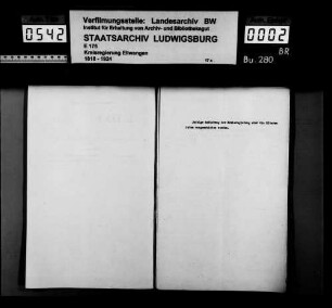 Aktenaussonderung beim Oberamt Heidenheim