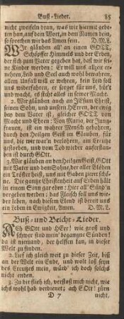 Buß- und Beicht-Lieder