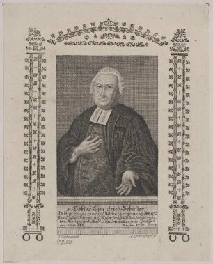 Bildnis des Tobias Ehrenfried Gebauer
