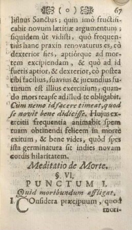 Meditatio de morte.
