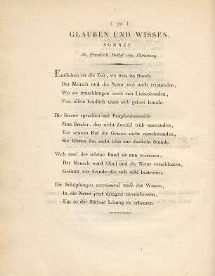 Glauben und Wissen